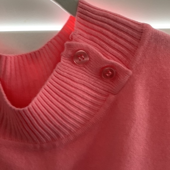 PARISIAN WORKS Vintage 80s Vtg Alight Coral Pink Jumper From Parisians Pl. - Picture 4 of 7